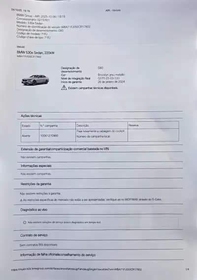 Vendo BMW 530e 2024 - 59900 EUR, 38890 km - AUTO.MOTO.pt