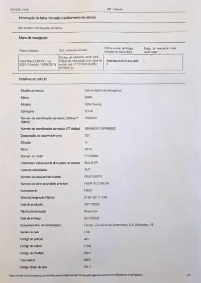 Vendo BMW 330 2021 - 22500 EUR, 213862 km - AUTO.MOTO.pt