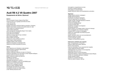 Vendo Audi R8 Coupé 2007 - 74950 EUR, 65000 km - AUTO.MOTO.pt