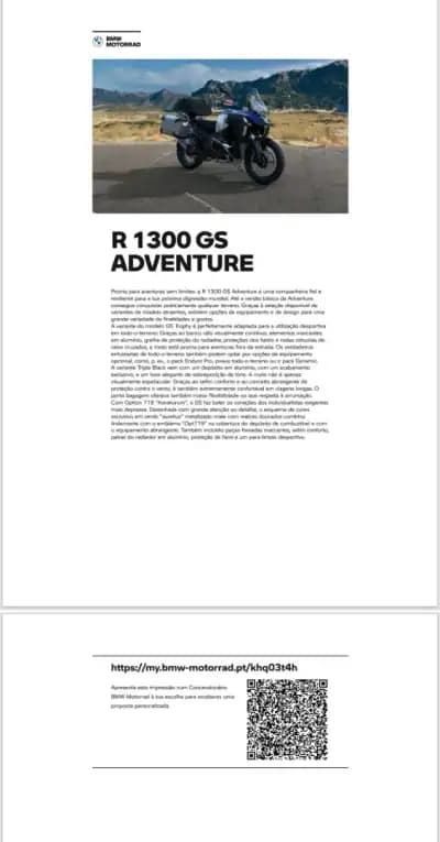 Sell BMW R 1300 GS Adventure 2025 - 29900 EUR, 8749 km - AUTO.MOTO.pt