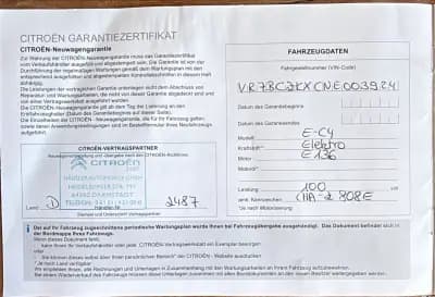 Sell Citroën e-C4 2022 - 20900 EUR, 23500 km - AUTO.MOTO.pt