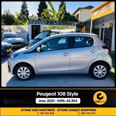 Vendo Peugeot 108 2021 - 11900 EUR, 53100 km - AUTO.MOTO.pt