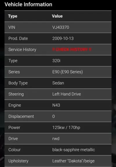 Vendo BMW 320 2009 - 11990 EUR, 198113 km - AUTO.MOTO.pt