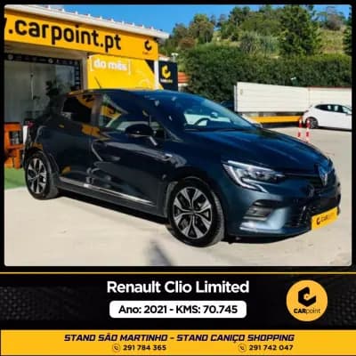 Vendo Renault Clio 2021 - 16900 EUR, 70745 km - AUTO.MOTO.pt