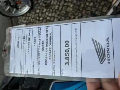 Sell Zontes 2021 - 3850 EUR, 14532 km - AUTO.MOTO.pt