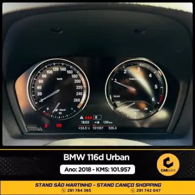 Vendo BMW 116 2018 - 18900 EUR, 102000 km - AUTO.MOTO.pt