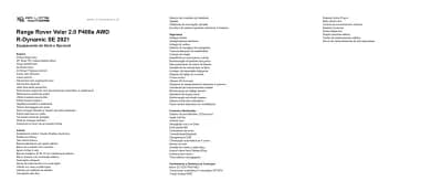 Vendo Land Rover Range Rover Velar 2025 - 55950 EUR, 51000 km - AUTO.MOTO.pt